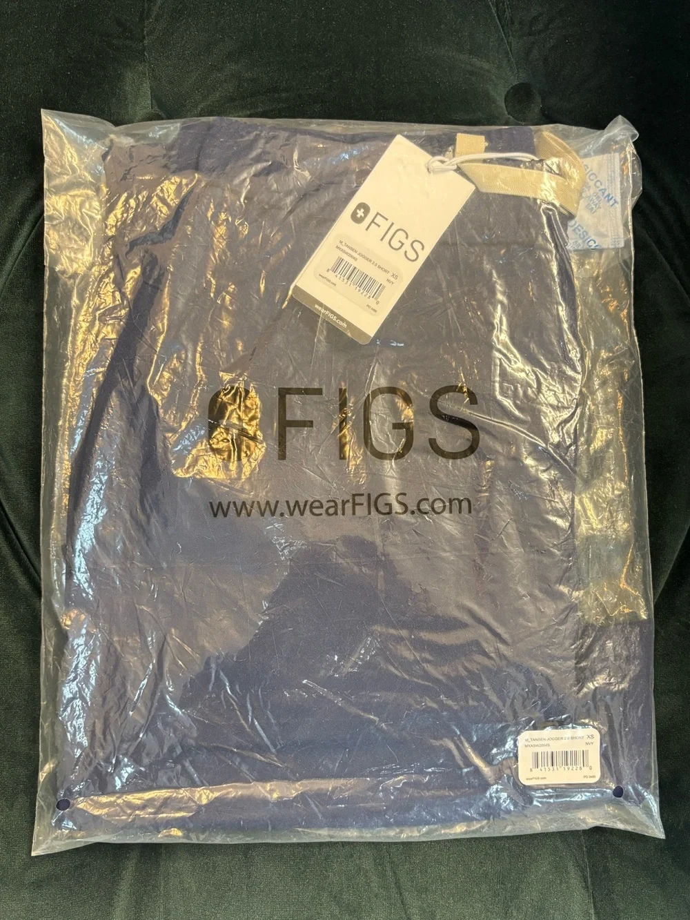 NWT FIGS Men's Tansen Jogger Scrub Pants in Navy - Short